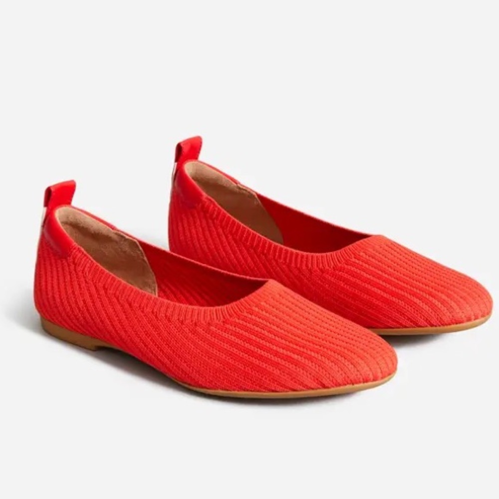 EVERLANE red The Day Glove in ReKnit flats 7